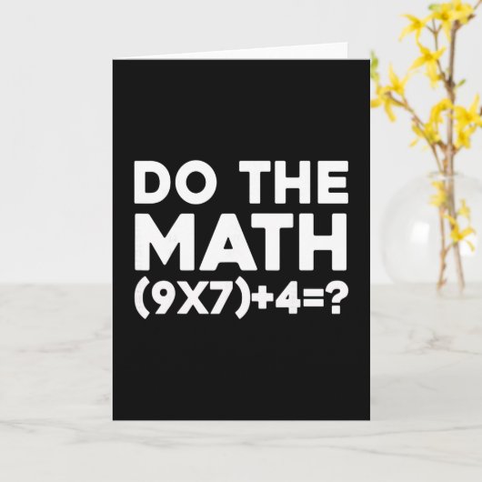 Do The Math 67 Meme 1  Kaart (Gele Bloem)