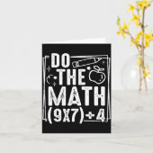 Do The Math 67 Meme 6 7 Funny Six Seven Women  Kaart (Gele Bloem)