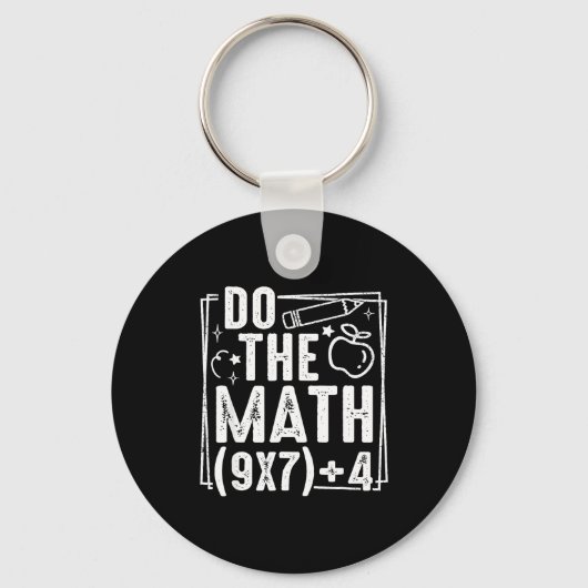 Do The Math 67 Meme 6 7 Funny Six Seven Women  Sleutelhanger (Voorkant)