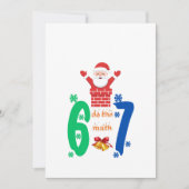 Do The Math 67 Meme Christmas Bedankkaart (Voorkant)
