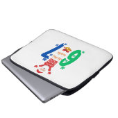 Do The Math 67 Meme Christmas Laptop Sleeve (Voorkant onderkant)