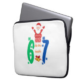 Do The Math 67 Meme Christmas Laptop Sleeve (Voorkant Links)
