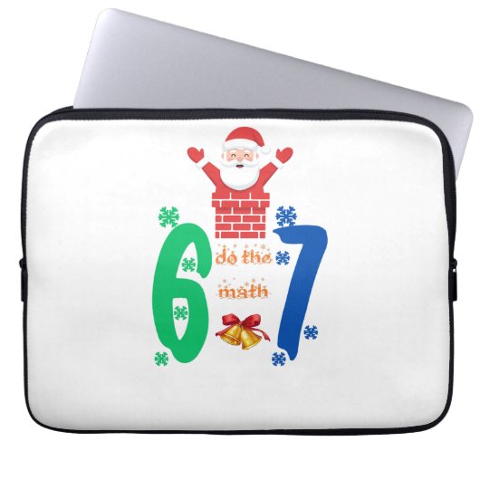 Do The Math 67 Meme Christmas Laptop Sleeve (Voorkant)
