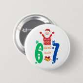 Do The Math 67 Meme Christmas Ronde Button 5,7 Cm (Voorkant /achterkant)