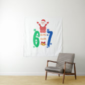 Do The Math 67 Meme Christmas Wandkleed (In situ)