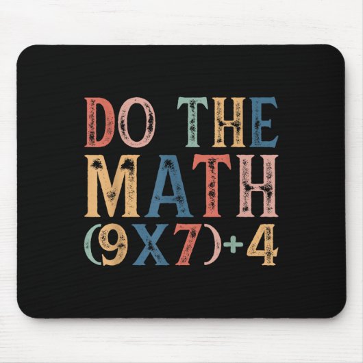 Do The Math 67 Meme Funny 6 7 Six Seven Men Women Muismat (Voorkant)