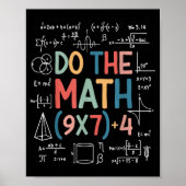 Do The Math 67 Meme Funny Six Seven Math Teacher M Poster (Voorkant)