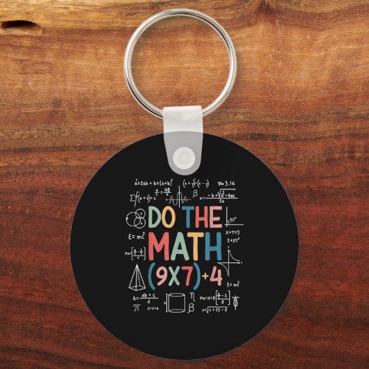 Do The Math 67 Meme Funny Six Seven Math Teacher M Sleutelhanger (Voorkant)