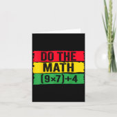 Do The Math 67 Meme Funny Six Seven Teacher Joke B Kaart (Voorkant)