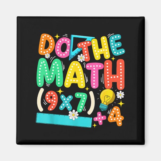 Do The Math 67 Meme Funny Six Seven Teacher Magneet (Voorkant)