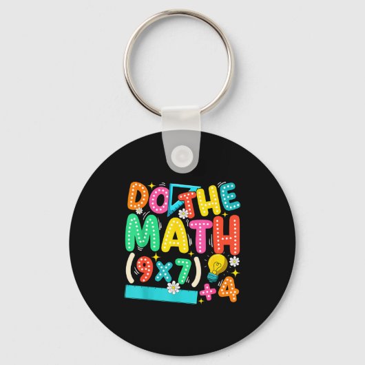 Do The Math 67 Meme Funny Six Seven Teacher Sleutelhanger (Voorkant)