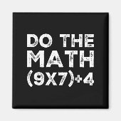 Do The Math 67 Meme Funny Six Seven Teacher Studen Magneet (Voorkant)