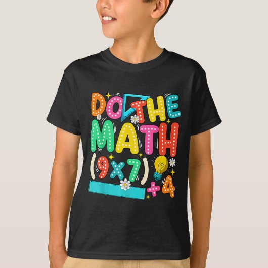Do The Math 67 Meme Funny Six Seven Teacher T-shirt (Voorkant)