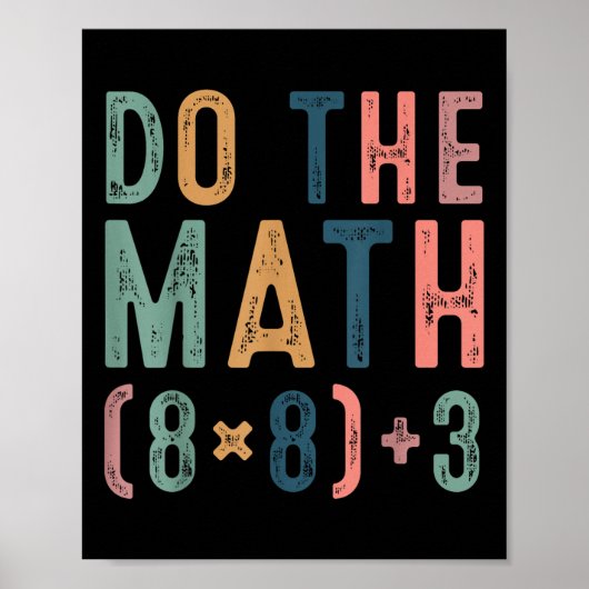 Do The Math 67 Meme Funny Six Seven Teacher Women Poster (Voorkant)