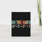 Do The Math 67 Meme Funny Teacher Six Seven Men Wo Kaart (Voorkant)