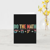 Do The Math 67 Meme Funny Teacher Six Seven Men Wo Kaart (Gele Bloem)