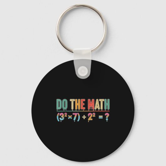 Do The Math 67 Meme Funny Teacher Six Seven Men Wo Sleutelhanger (Voorkant)