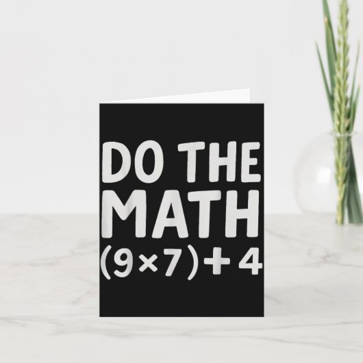 Do The Math 67 Meme Kaart (Voorkant)