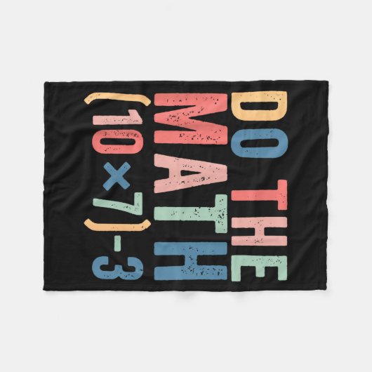 Do The Math 67 Teacher Meme Funny  Fleece Deken (Voorkant (Horizontaal))