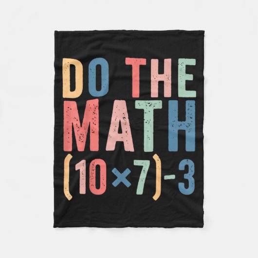Do The Math 67 Teacher Meme Funny  Fleece Deken (Voorkant)