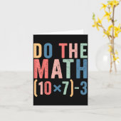 Do The Math 67 Teacher Meme Funny Kaart (Gele Bloem)