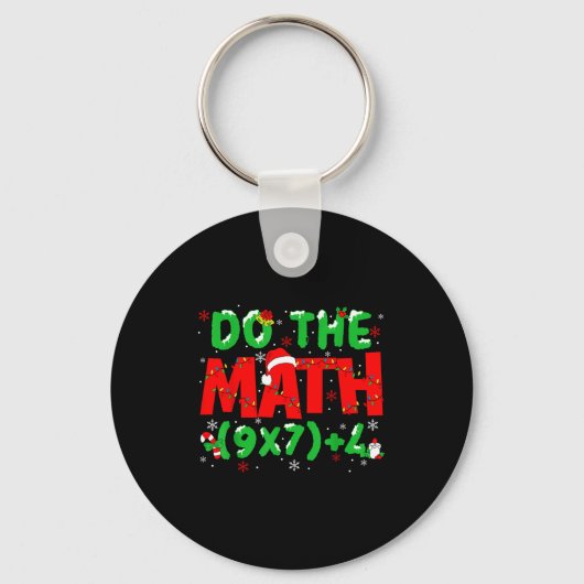 Do The Math Equation Christmas Math Teacher 6 7 Si Sleutelhanger (Voorkant)