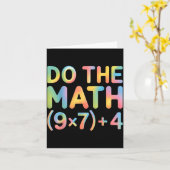 Do The Math Equation Thanksgiving Teacher 67 Six S Kaart (Gele Bloem)