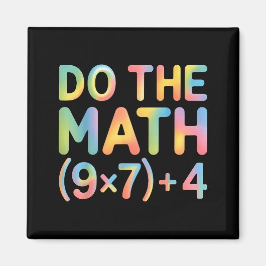 Do The Math Equation Thanksgiving Teacher 67 Six S Magneet (Voorkant)