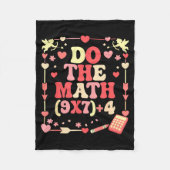 Do The Math Equation Valentine's Day Math Teacher  Fleece Deken (Voorkant)