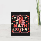 Do The Math Equation Valentine's Day Math Teacher  Kaart (Voorkant)