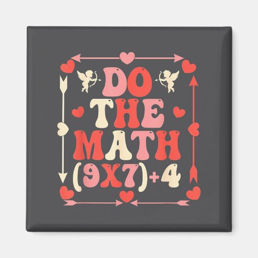 Do The Math Equation Valentine's Day Math Teacher  Magneet (Voorkant)