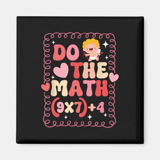 Do The Math Equation Valentine's Day Math Teacher Magneet (Voorkant)