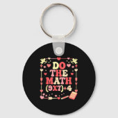 Do The Math Equation Valentine's Day Math Teacher  Sleutelhanger (Voorkant)