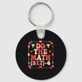 Do The Math Equation Valentine's Day Math Teacher  Sleutelhanger (Voorkant)