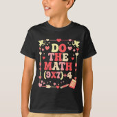 Do The Math Equation Valentine's Day Math Teacher  T-shirt (Voorkant)
