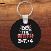 Do The Math Meme 6 7 Funny Christmas Holiday Humor Sleutelhanger (Voorkant)