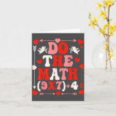 Do The Math Teacher 67 Meme Six Seven Valentine's Kaart (Gele Bloem)