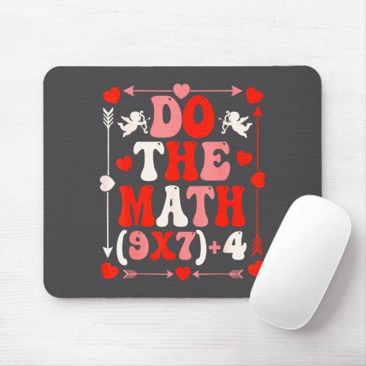 Do The Math Teacher 67 Meme Six Seven Valentine's  Muismat (Met muis)