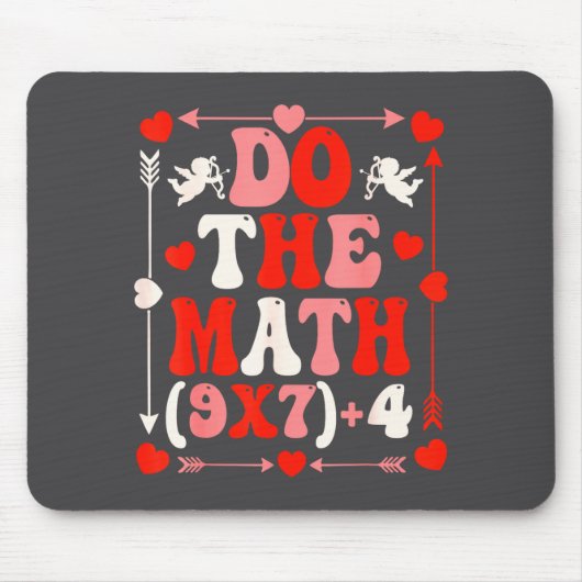 Do The Math Teacher 67 Meme Six Seven Valentine's  Muismat (Voorkant)