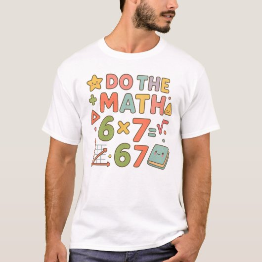 Do The Math – Trendy Kawaii Classroom Design T-shirt (Voorkant)