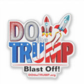 DO theTRUMP Space Force Vinyl Window Stickers (Voorkant)