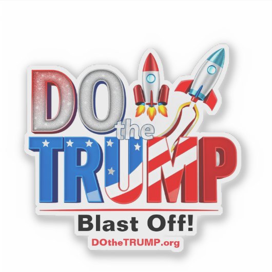 DO theTRUMP Space Force Vinyl Window Stickers (Voorkant)