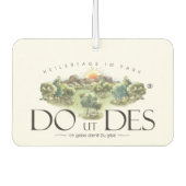 DO UT DES Logo als Autolufterfrischer Luchtverfrisser (Voorkant)