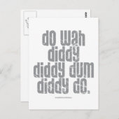 Do Wah Diddy. Briefkaart (Voorkant / Achterkant)