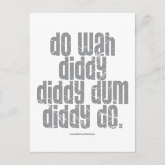 Do Wah Diddy. Briefkaart