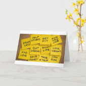 DO WAT **JE WILT** IN HET NIEUWE JAAR KAART (Gele Bloem)