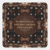 Do What You Can WoW Quote Vierkante Sticker (Voorkant)