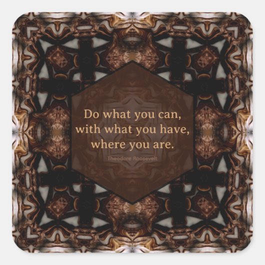 Do What You Can WoW Quote Vierkante Sticker (Voorkant)