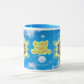 Do What You Love mok met lichtblauw handvat (Midden)