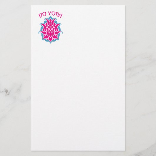 Do yoga briefpapier (Voorkant)